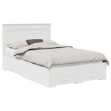 Bed Frame with Drawer with Headboard Manual Engineered Wood 3410326