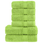6 Piece Premium Towel Set SOLUND Apple Green 600 gsm 137568