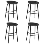 ZNTS 5 Piece Bar Set Black 3057465