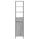 Bathroom Cabinet Grey Sonoma 40 x 30 x 180 cm Engineered Wood 886495