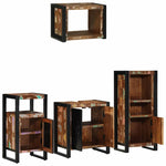 Bathroom Furniture Set 4 pcs Multicolour Solid Reclaimed Wood 3305659