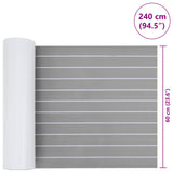Boat Mat Striped Light Grey and White 240 x 60 cm EVA 42046775