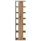 Shoe Cabinet Artisan Oak 28x27x102 cm Engineered Wood 856666