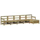 ZNTS 6 Piece Garden Sofa Set Impregnated Wood Pine 3250863