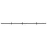 Sliding Door Hardware Kit 427 cm Steel Black 3295792