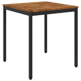 Garden Dinner Table Natural and Black 70 x 68.5 x 75 cm 901307