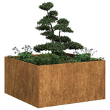 Planter Rusty 80x80x40 cm Weathering Steel 860744