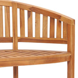 Garden Bench Natural Teak Strong Teak Wood 120 cm long Durable 48020