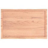 Table Top Light Brown 100x60xcm Treated Solid Wood Live Edge 363954