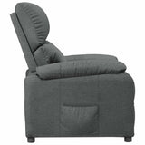 Recliner Chair Dark Grey Fabric 340178