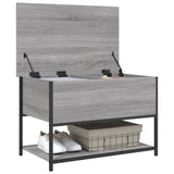Storage Bench Grey Sonoma 70x42.5x47 cm Engineered Wood 839021
