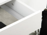 Three Drawer Slim Shoe Storage Cabinet, 12 Shoe Pairs - White T3398P343165