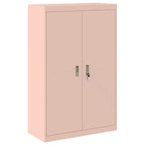 Storage Cabinet 2 pcs Pink 90 x 40 x 180 cm Steel Lockable 3438652