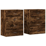 Sideboards 2 pcs Smoked Oak 60x39x80 cm Engineered Wood 3276627