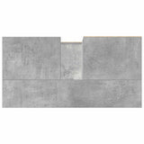 Sink Cabinet Concrete Grey 65x33x60 cm Engineered Wood 857122