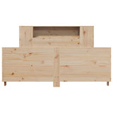 ZNTS Bed Frame without Mattress 120x200 cm Solid Wood Pine 3323653