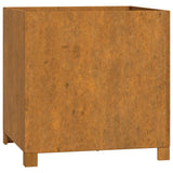 Planters with Legs 2 pcs Rusty 50x50x50 cm Corten Steel 823683