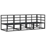 Outdoor Furniture 3 Piece Black and Anthracite Metal 42008025