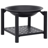 Fire Pit with Poker 54x54x55 cm Steel 313639