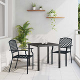 Garden Dining Set 3 pcs Anthracite Powder-Coated Steel 3379303