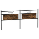 Replace Headboard Smoked Oak 193 cm Engineered Wood and Steel 4106780