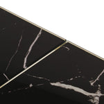 ZNTS Coffee Table Gold Stainless Steel and Tempered Glass 349956