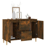 Sideboard Smoked Oak 103.5x35x70 cm Engineered Wood 815162