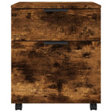 Mobile File Cabinet with Wheels Smoked Oak 45x38x54 cm Engineered Wood 817135