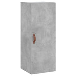 Highboard Concrete Grey 34.5x34x180 cm Engineered Wood 3199085