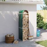 Log Holder Green 40x45x170 cm Galvanised Steel 364538
