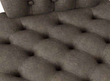 Slipper Chair Dark Grey 56.5 x 70 x 110 cm Faux Suede Leather 42020688