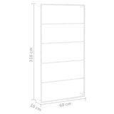 Towel Rack White 60x10x116 cm Steel 336121