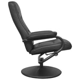 Recliner Chair Black Faux leather 42020646