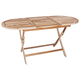 Garden Furniture Set 7 pcs Natural Solid Teak Wood 3418862
