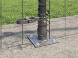 Welded Wire Fence with Concrete Base 25 x 0.4 m 3350946