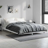 Bed Frame without Mattress High Gloss White 140x190 cm 832279