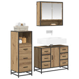 Bathroom Furniture Set 3 pcs Artisan Oak Engineered Wood 3402495
