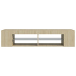 TV Cabinet with LED Lights Sonoma Oak 135x39x30 cm 804232