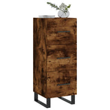 Sideboard Smoked Oak 34.5x34x90 cm Engineered Wood 828633