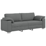 Sofa Dark Grey 219 x 77 x 82 cm Fabric 4105238