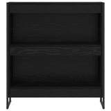Book Cabinet Black Oak 80 x 30 x 86.5 cm Engineered Wood 886408