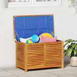 Garden Storage Box with Louver 90x50x56 cm Solid Wood Acacia 365840