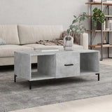 Coffee Table Concrete Grey 102x50x40 cm Engineered Wood 829304