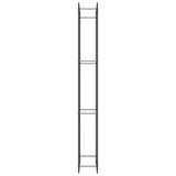 Firewood Rack Matt Black 80x28x222 cm Steel 350309
