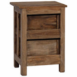 Nightstand Solid Mahogany Wood 40x30x51 cm 244487