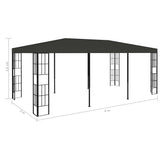 Gazebo 3x6 m Anthracite 47986