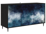 Sideboard RAALTE Black Oak 102 x 33 x 76 cm Engineered Wood 8006972
