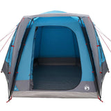 Camping Tent Cabin with Roof Blue 420 x 420 x 227 cm Polyester 42001027