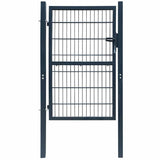 2D Fence Gate Anthracite Grey 100x180 cm 141745
