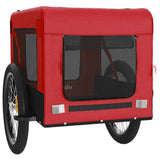 Pet Bike Trailer Red and Black Oxford Fabric&Iron 93922
